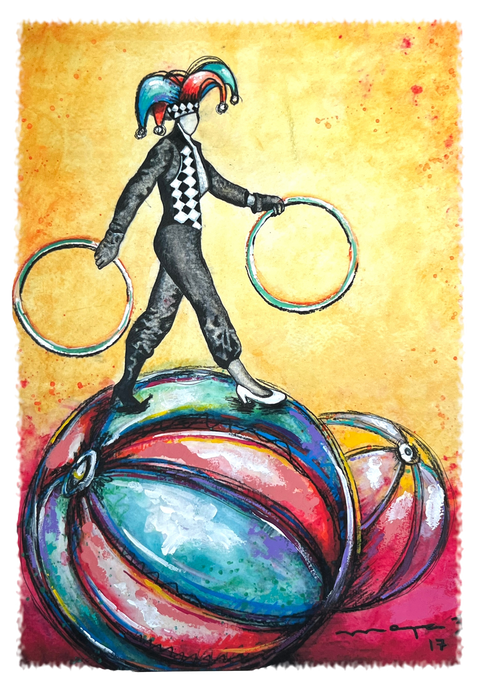 Original artwork by Mayra: Balance in Motion Poster
